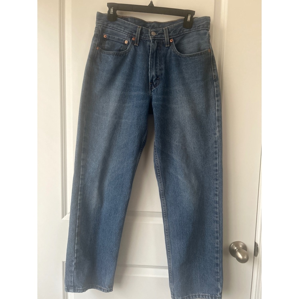 Levis 550 Relaxed Fit Jeans Mens 31x30 Medium Wash Blue Denim Tapered Leg - Picture 1 of 4